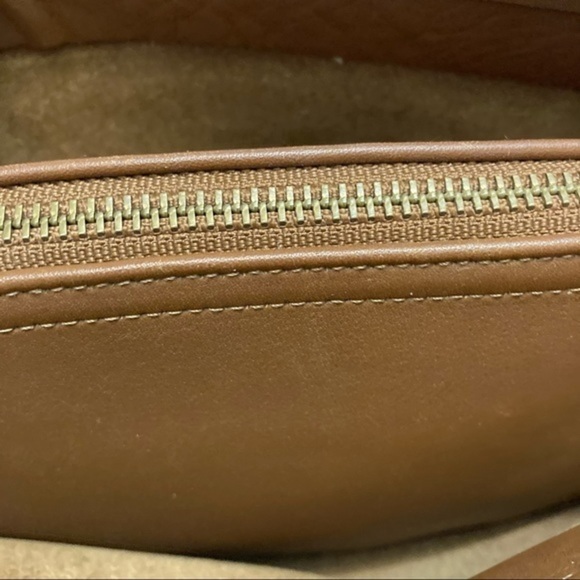 Coach vintage English tan bag 9164 legacy east west compartment bay - Picture 9 of 14